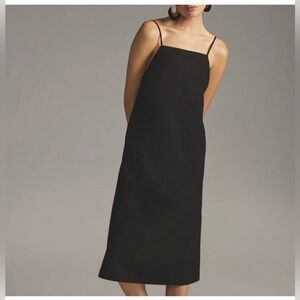 Sunday in Brooklyn Anthropologie Black Sleeveless Minimalist Midi Dress Size S